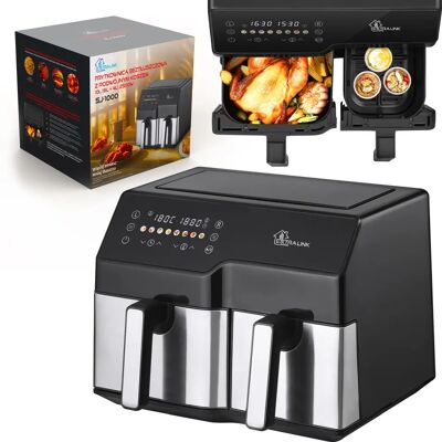 Extralink SJ-1000 - 10 L - 6 L + 4 L - Frytkownica na powietrze Extralink SJ-1000 - 10 L - 6 L + 4 L - Frytkownica na powietrze