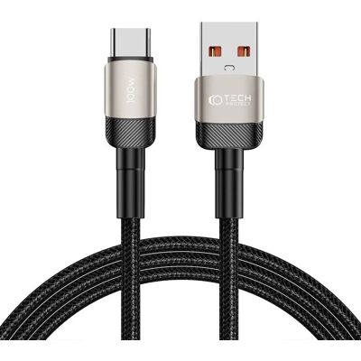 Cavo USB-C Ultraboost Evo di Tech-Protect - 2m - Titanio Cavo USB-C Ultraboost Evo di Tech-Protect - 2m - Titanio