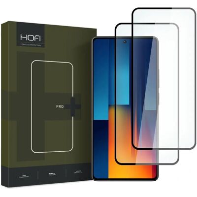 Hofi Glass Pro+ for Xiaomi Poco M6 Pro - 2 stk - Svart Hofi Glass Pro+ for Xiaomi Poco M6 Pro - 2 stk - Svart