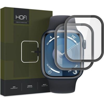 HOFI Hybrid Pro+ ochranné sklo pro Apple Watch 9/8/7 (45mm) - Černé HOFI Hybrid Pro+ ochranné sklo pro Apple Watch 9/8/7 (45mm) - Černé