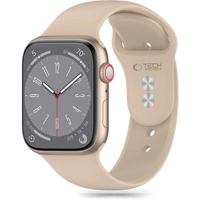Valnøtt Silicon Apple Watch Etui & Rem - Støt- og Ripesikring Valnøtt Silicon Apple Watch Etui & Rem - Støt- og Ripesikring