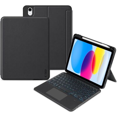 Tech-Protect iPad 10.9 (2022) Hülle mit Tastatur - Schwarz Tech-Protect iPad 10.9 (2022) Hülle mit Tastatur - Schwarz