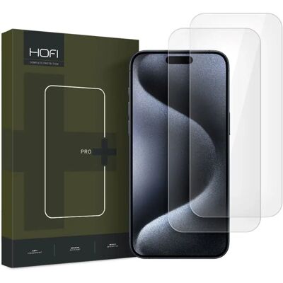 Hofi Glass Pro+ Verre Trempé pour iPhone 16 Pro - Pack de 2 - Publicité Hofi Glass Pro+ Verre Trempé pour iPhone 16 Pro - Pack de 2 - Publicité