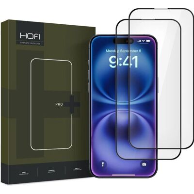 Protector d'écran Hofi Glass Pro+ pour iPhone 16 - 2 pièces - Publicité Protector d'écran Hofi Glass Pro+ pour iPhone 16 - 2 pièces - Publicité