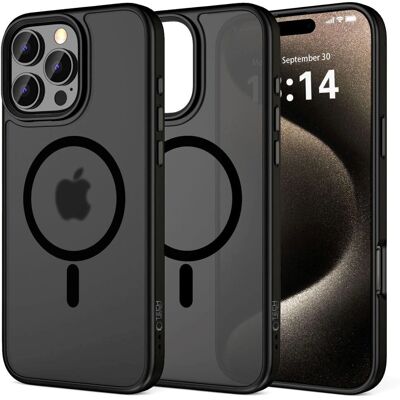 Tech-Protect iPhone 16 Pro Suojakuori - Matta Musta, MagSafe Tech-Protect iPhone 16 Pro Suojakuori - Matta Musta, MagSafe