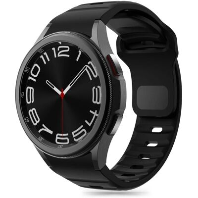 Tech-Protect svart silikonslinje - Tilbehør til Samsung Galaxy Watch 4 / 5 / 6 / 7 / FE Tech-Protect svart silikonslinje - Tilbehør til Samsung Galaxy Watch 4 / 5 / 6 / 7 / FE