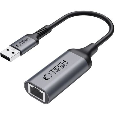 Tech-Protect UltraBoost Adapter USB 3.0 zu Ethernet - Schwarz Tech-Protect UltraBoost Adapter USB 3.0 zu Ethernet - Schwarz