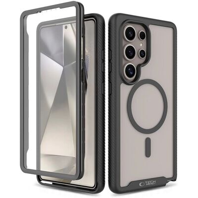 Hybridní kryt Tech-Protect Defense - Samsung Galaxy S25 Ultra - Kompatibilní s MagSafe - Průhledný / Černý Hybridní kryt Tech-Protect Defense - Samsung Galaxy S25 Ultra - Kompatibilní s MagSafe - Průhledný / Černý