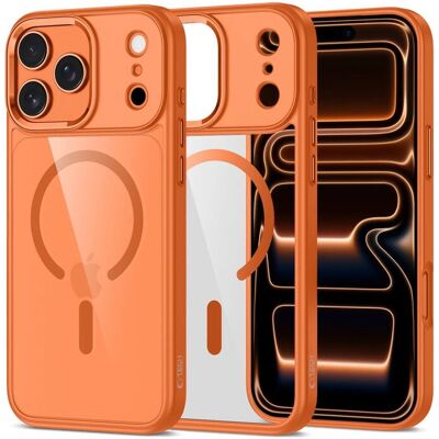 Tech-Protect - Magmat Apple iPhone 17 Pro MagSafe tok - Transparent-Orange Tech-Protect - Magmat Apple iPhone 17 Pro MagSafe tok - Transparent-Orange