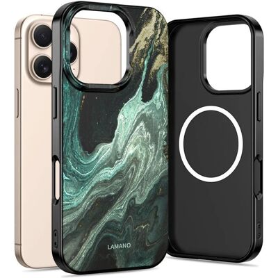 Tech-Protect - Lamano Cover - Verde Aura - iPhone 16 Pro Deksel Tech-Protect - Lamano Cover - Verde Aura - iPhone 16 Pro Deksel