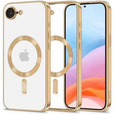 Skinnende Guld MagSafe Cover til iPhone 16E fra Apple Skinnende Guld MagSafe Cover til iPhone 16E fra Apple