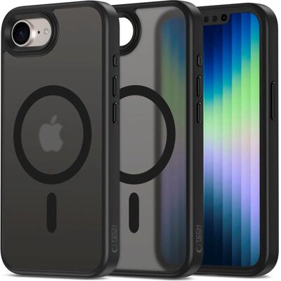 Tech-Protect iPhone 16e Mattamusta musta suojus - Puhelimen kuori Tech-Protect iPhone 16e Mattamusta musta suojus - Puhelimen kuori