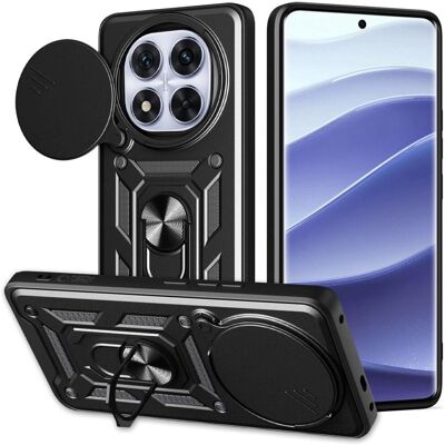 Xiaomi Redmi Note 14 Pro - Camslider, Magnetischer Fingerring, Schwarz Xiaomi Redmi Note 14 Pro - Camslider, Magnetischer Fingerring, Schwarz