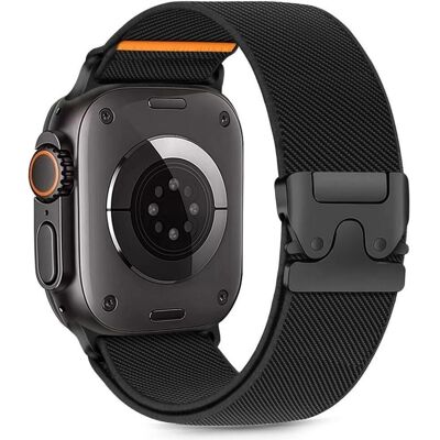 Nylonrem til Apple Watch - Svart - Klokkerem Nylonrem til Apple Watch - Svart - Klokkerem