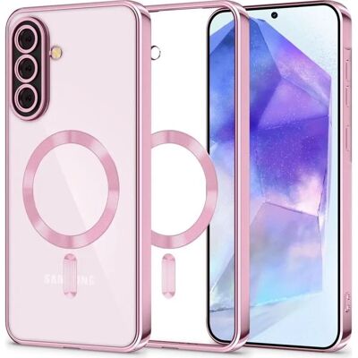 Tenčí pouzdro Tech-Protect Galaxy A56 růžové zlato MagSafe Tenčí pouzdro Tech-Protect Galaxy A56 růžové zlato MagSafe