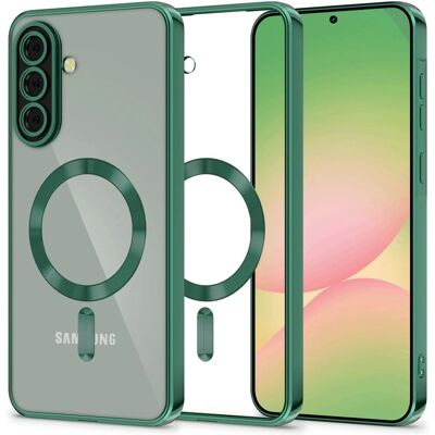 Tech-Protect Galaxy A56 Jungle Green MagSafe Dünne Hülle - Smartphone Case Tech-Protect Galaxy A56 Jungle Green MagSafe Dünne Hülle - Smartphone Case