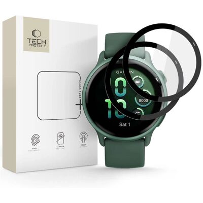 Garmin Vivoactive 6 - Tech-Protect Glass Flex+ Skærmbeskyttelse - 2 stk Garmin Vivoactive 6 - Tech-Protect Glass Flex+ Skærmbeskyttelse - 2 stk