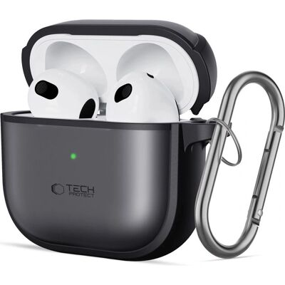 Apple AirPods 4 Tech-Protect MagMat Hülle - Schwarz Apple AirPods 4 Tech-Protect MagMat Hülle - Schwarz