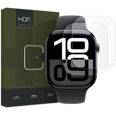 Hofi Apple Watch 10 46mm Hydroflex Pro+ Skjermbeskytter - 2 Pakning Hofi Apple Watch 10 46mm Hydroflex Pro+ Skjermbeskytter - 2 Pakning