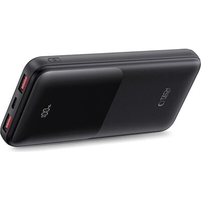 Power Bank Tech-Protect - 10000mAh - Hurtig opladning 22.5W - Sort Power Bank Tech-Protect - 10000mAh - Hurtig opladning 22.5W - Sort