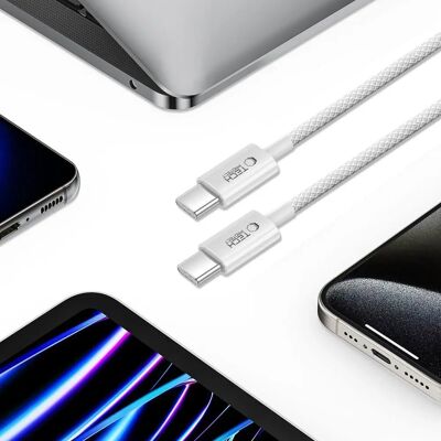 Tech-Protect Ultraboost Lite USB-C Kabel - 60W Schnellladung - Grau Tech-Protect Ultraboost Lite USB-C Kabel - 60W Schnellladung - Grau