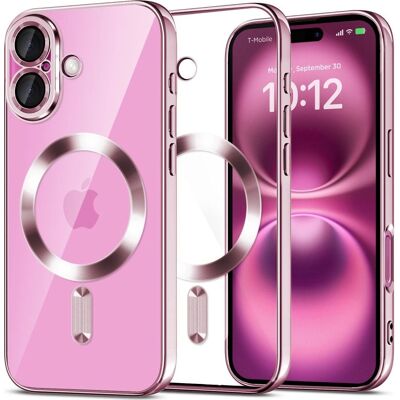 Pouzdro Tech-Protect iPhone 16 MagSafe Lesklé růžové Pouzdro Tech-Protect iPhone 16 MagSafe Lesklé růžové