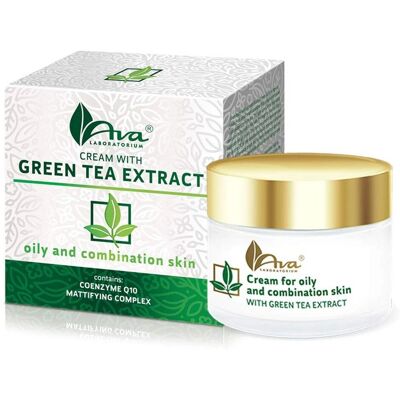 Crème au thé vert et peau grasse - AVA Laboratorium 50 ml - Publicité Crème au thé vert et peau grasse - AVA Laboratorium 50 ml - Publicité