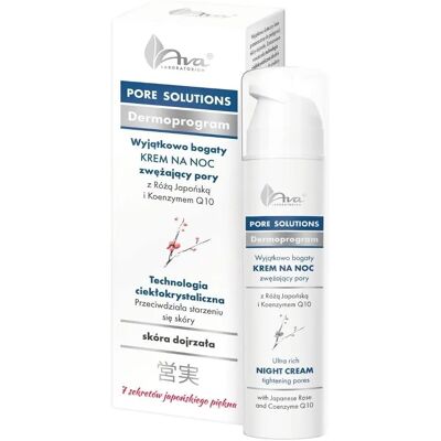 Crème de Nuit Pore Solutions AVA - Rétrécissement des Pores - AVA - Publicité Crème de Nuit Pore Solutions AVA - Rétrécissement des Pores - AVA - Publicité