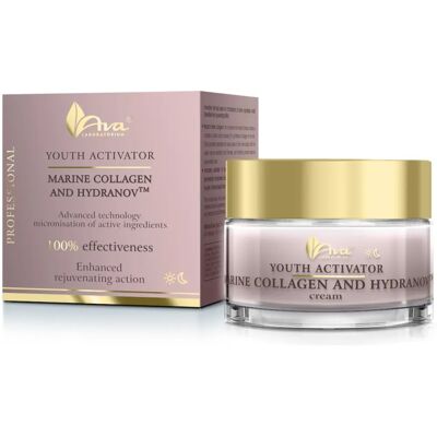 Crème Activateur de Jeunesse au Collagène Marin - Visage, Cou & Décolleté - Soin Rajeunissant - Publicité Crème Activateur de Jeunesse au Collagène Marin - Visage, Cou & Décolleté - Soin Rajeunissant - Publicité