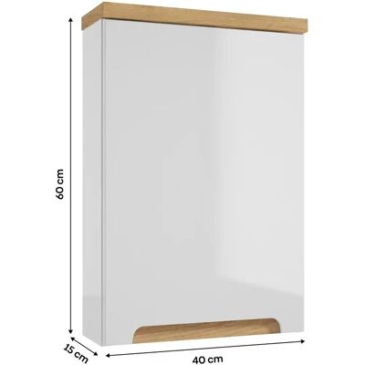 Sconto Weiß Raum-Wandpult - Badezimmeraufbewahrung Sconto Weiß Raum-Wandpult - Badezimmeraufbewahrung