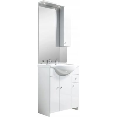 Zestaw Mebli Łazienkowych Białych Merkury Market - D85 HL SET 1o70 Zestaw Mebli Łazienkowych Białych Merkury Market - D85 HL SET 1o70
