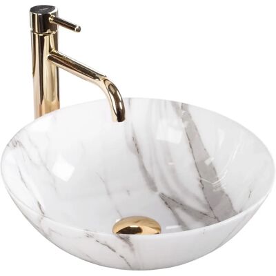 Lavabo sur plan REA Stella Aiax Blanc - Publicité Lavabo sur plan REA Stella Aiax Blanc - Publicité