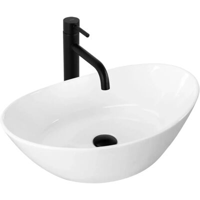 Lavabo sobre encimera REA Kate 56 - Cerámica Lavabo sobre encimera REA Kate 56 - Cerámica
