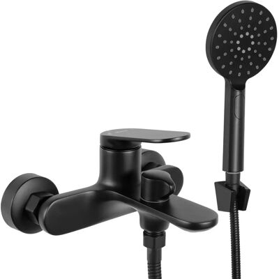 REA Black Bathtub Faucet - Wall-Mounted, 5-Year Warranty REA Black Bathtub Faucet - Wall-Mounted, 5-Year Warranty