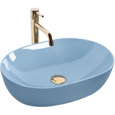 Rea Lisa Blue Lavabo mural - Lavabo sobre encimera - Publicité Rea Lisa Blue Lavabo mural - Lavabo sobre encimera - Publicité