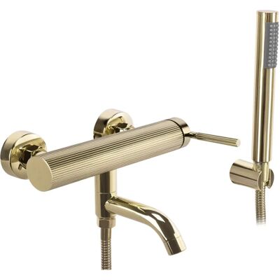 REA Argon Bathtub Faucet - Modern Wall-Mounted Brass & ABS, 1/2" REA Argon Bathtub Faucet - Modern Wall-Mounted Brass & ABS, 1/2"