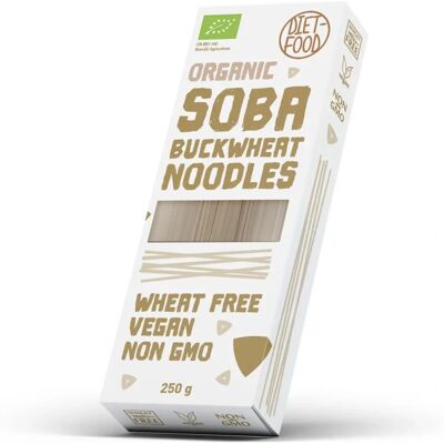 Nouilles Soba de sarrasin bio sans gluten - Végétalien - Publicité Nouilles Soba de sarrasin bio sans gluten - Végétalien - Publicité
