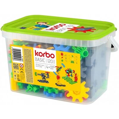 Korbo 120 Blocs de Construction - Jouets de Base - Publicité Korbo 120 Blocs de Construction - Jouets de Base - Publicité