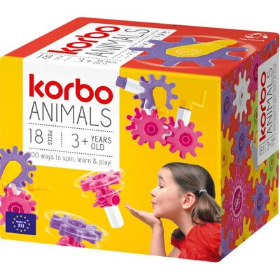 Korbo Animaux 18 - Ensemble de blocs - Publicité Korbo Animaux 18 - Ensemble de blocs - Publicité