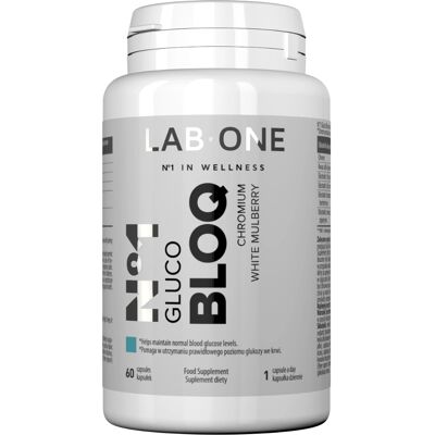 LAB ONE N°1 Gluco BLOQ - Wspiera zdrowy poziom cukru we krwi LAB ONE N°1 Gluco BLOQ - Wspiera zdrowy poziom cukru we krwi