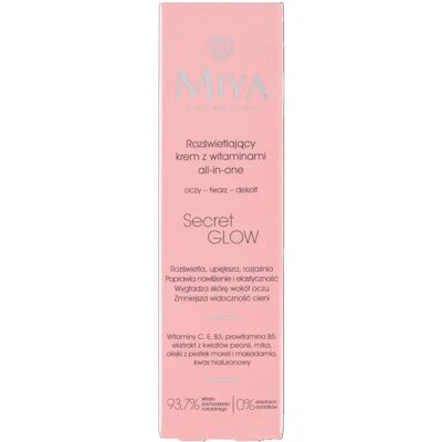 Miya Cosmetics SecretGLOW Aufhellende Creme - Vitaminreiche Gesichtspflege Miya Cosmetics SecretGLOW Aufhellende Creme - Vitaminreiche Gesichtspflege