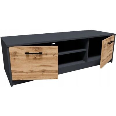 ROB - GRAPHITE-WOTAN - 120 cm - GRAPHITE-WOTAN - TV stand ROB - GRAPHITE-WOTAN - 120 cm - GRAPHITE-WOTAN - TV stand