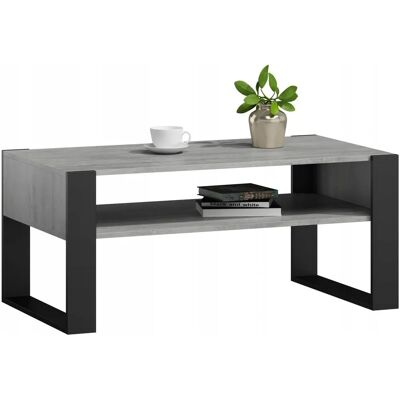 KAJA - KAJA 120 cm - Concrete-black - Stolik kawowy KAJA - KAJA 120 cm - Concrete-black - Stolik kawowy