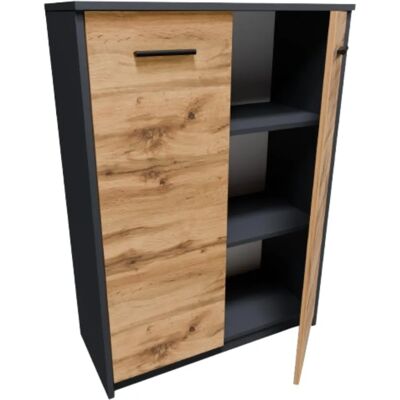 BODO - 2D2P ANTRACITA-WOTAN - Dresser with shelves BODO - 2D2P ANTRACITA-WOTAN - Dresser with shelves