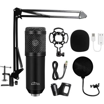 Microfon Media-Tech MT397K - Set pentru studio și streaming Microfon Media-Tech MT397K - Set pentru studio și streaming