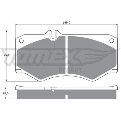 TOMEX Bremsen TX 10-20 - Bremsbeläge Set für Mercedes-Benz, VW, Puch TOMEX Bremsen TX 10-20 - Bremsbeläge Set für Mercedes-Benz, VW, Puch