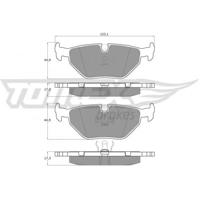 Kit de Plaquettes de Frein TOMEX TX 10-70 - Jeu pour BMW - Publicité Kit de Plaquettes de Frein TOMEX TX 10-70 - Jeu pour BMW - Publicité