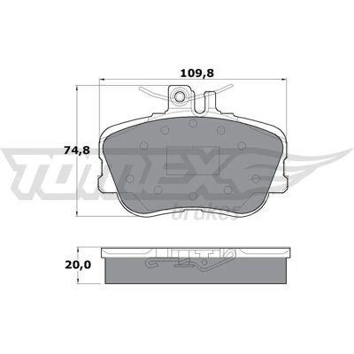TOMEX brakes TX 11-46 - Plaquettes de frein avant pour Mercedes-Benz Classe C - Publicité TOMEX brakes TX 11-46 - Plaquettes de frein avant pour Mercedes-Benz Classe C - Publicité