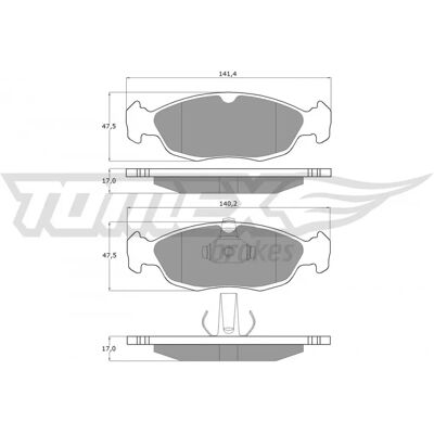 TOMEX brakes TX 11-71 Bremsbeläge vorne - Bremssätze TOMEX brakes TX 11-71 Bremsbeläge vorne - Bremssätze