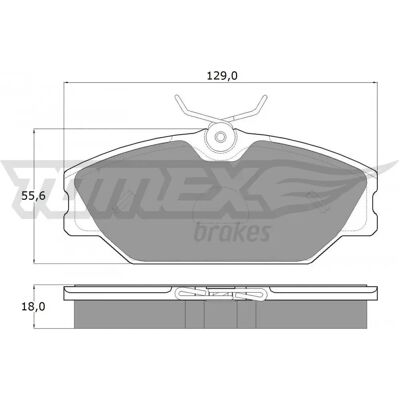 TOMEX Brakes TX 10-761 Bremsbeläge - Bremsenteile für Renault TOMEX Brakes TX 10-761 Bremsbeläge - Bremsenteile für Renault